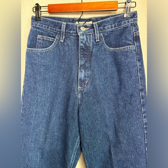 Vintage 90s GUESS Logo High Rise Straight Leg Mom Jeans Style 1050RG Size 29 - Picture 8 of 10